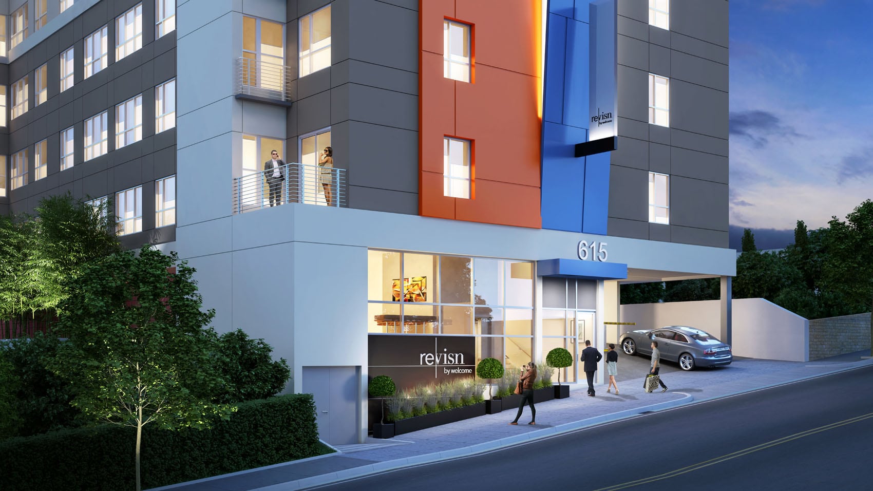 Revisn-Exterior-Street Extended Stay Hotels Cary NC