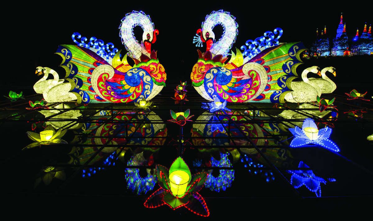 NC Chinese Lantern Festival february in raleigh krispy kreme challenge
