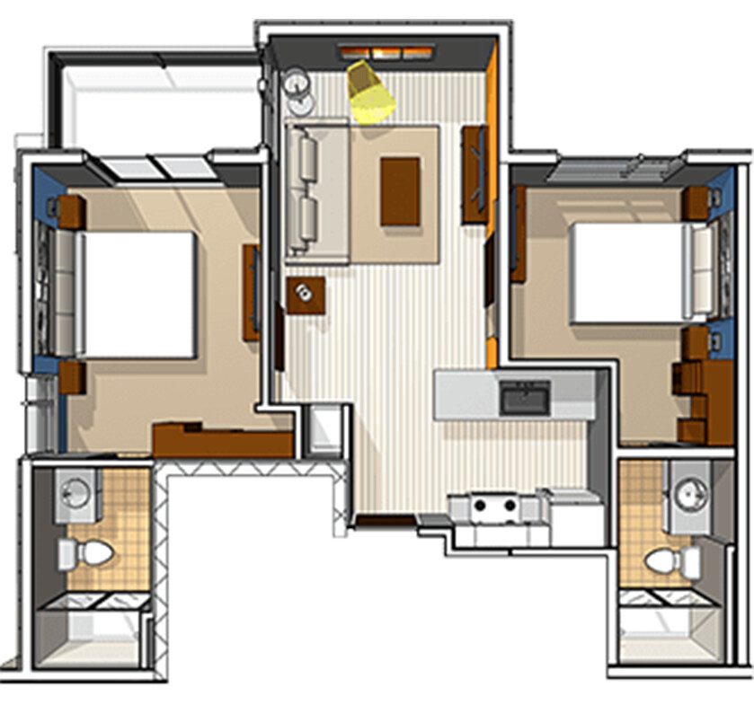 Two Bedroom Residence