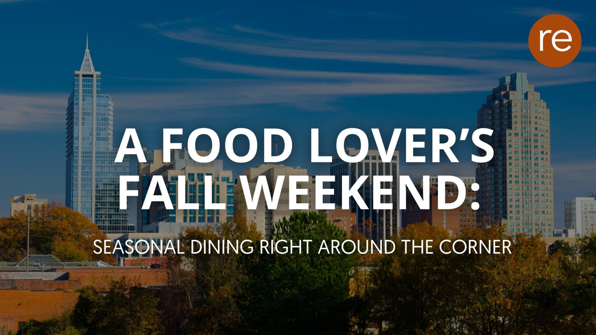 Business traveler enjoying a food lover's fall weekend with seasonal dining near Revisn corporate housing in downtown Raleigh